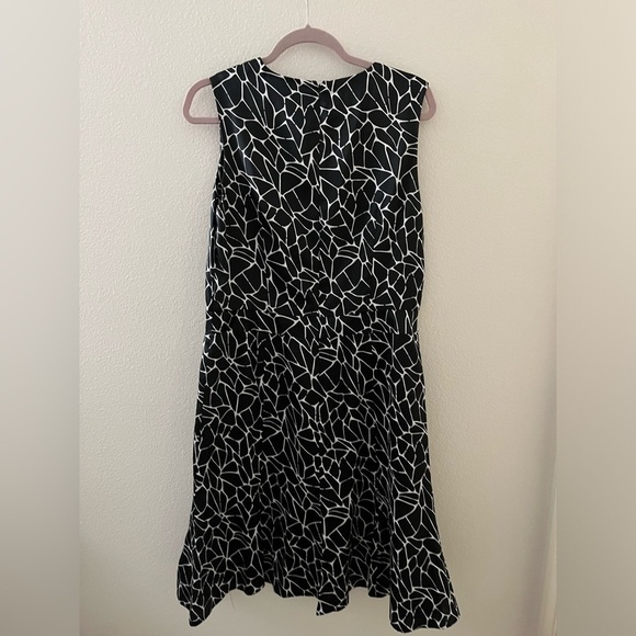 Pendleton Black White Sleeveless Silk Cotton Blend Dress size 12P - Picture 6 of 6